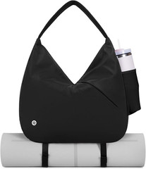 Large Gym Bag for Women with Hidden Yoga Mat Holder & Shoe Compartment & Wet …