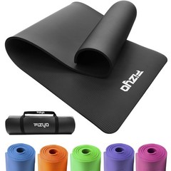 Yoga Mat For Yoga Gymnastics And Pilates Made Of Non Slip Nbr Foam Fitness M…