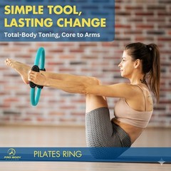 Durable 14-Inch Pilates Resistance Ring with Foam Grip – Ideal for All Levels!