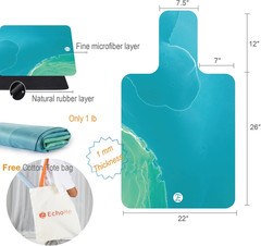 Non-Slip Pilates Reformer Mat Towel – Lightweight, Washable, Portable