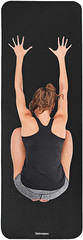Retrospec Solana Yoga Mat 1/2″ & 1″ Thick w/ Nylon Strap for Men & Women – Non S