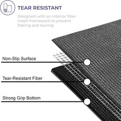 6 Pack Yoga Mats 72 x 24 Inch 5mm Thick Non Slip Exercise Fitness Studio Mats