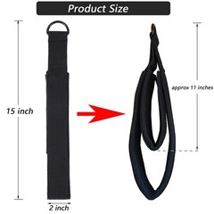 LOOEEL 2Pcs Pilates Double Loop Straps Feet Fitness Equipment Straps Double P…