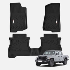 Car Floor Mats Trunk Mat Compatible With Wrangler JT 3D TPE