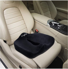 SnugPad Premium Orthopedic Memory Foam Cushion for Office Chair (Black)