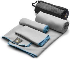 OlimpiaFit Quick Dry Towel – 3 Size Pack of Lightweight Microfiber Travel Tow…
