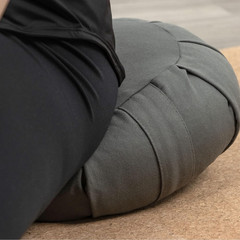 Zafu Yoga Meditation Cushion with Washable Cover – Floor Cushion Pillow with Nat