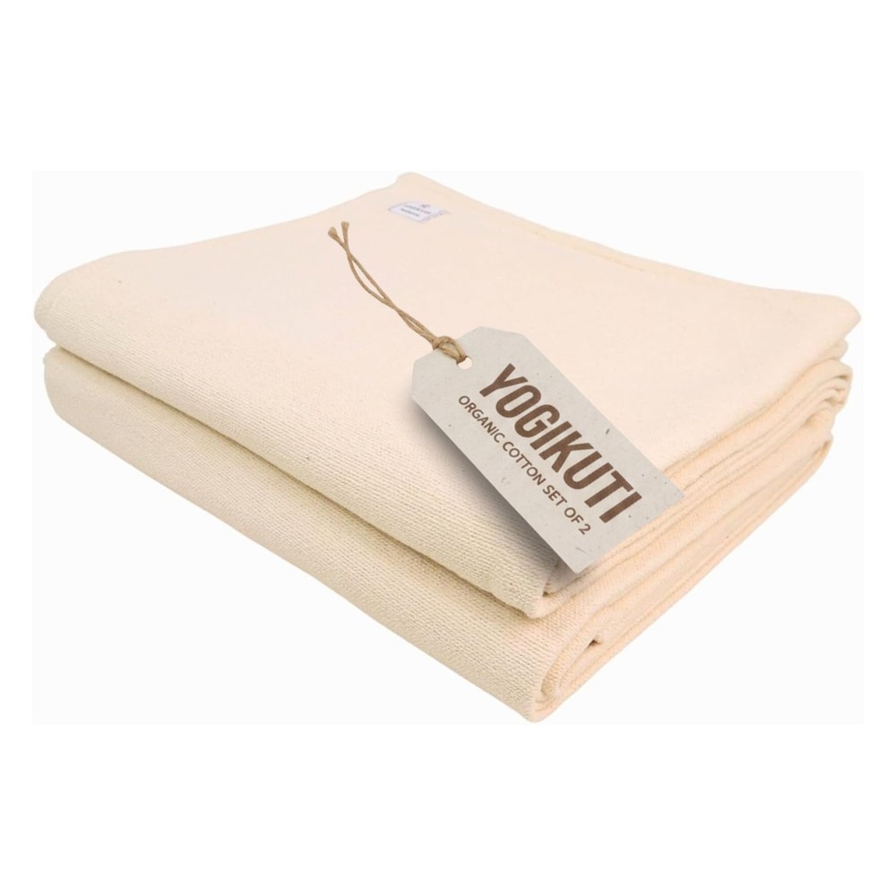 Yogikuti Iyengar Cotton Yoga Blanket Set Of Two Handwoven Yoga Blankets For