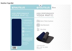 Nautilus Yoga Mat with Strap Size 68″ L x 24″ W x 6mm thickness
