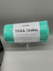EUNZEL Hot Yoga Towel Microfiber Non Slip Absorbent Teal Green New