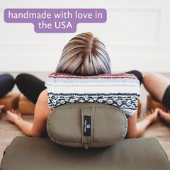 Standard Yoga Bolster – Firm, Supportive, Handmade, Durable