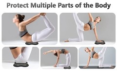2 Pack Yoga Knee Pads Mat Set – Extra Thick Foam Kneeling Pad Cushion for Knees,
