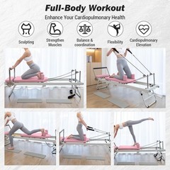 Foldable Pilates Reformer Machine Pilates Equipment For Home Workouts and Gyms