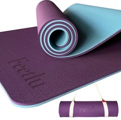 Extra Large & Cushioned Yoga Mat with Strap – 10mm & 12mm Thick Yoga Mat,