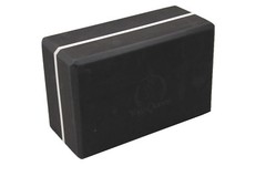 High Density 4″ Thick Yoga Block by Yoga Queen – Black