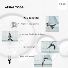 Aerial Silk Yoga Hammock & Swing for Yoga Inversion,Strength Training,Starter Ha