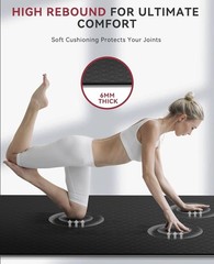 Large Yoga Mat – 72″x36″x6mm 1/4 inch, Extra Wide Non-Slip Exercise Mat for H…