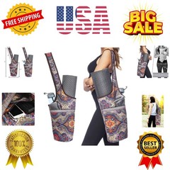 Canvas Yoga Mat Bag Fits Most Mats Yoga Bag with Large Storage Pockets to Hol…