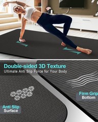 Extra Long & Wide Thick Yoga Mat for Tall Men & , 84” x 32” x 7mm Oversized…
