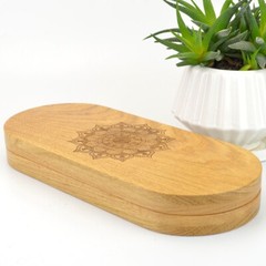 Oak Sadhu Board “Mandala” Copper Nails 10 mm/0.4 inch