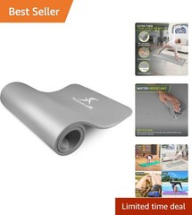 Deluxe 71” Yoga Mat with High Density Foam, Carrying Strap & Water Resistance