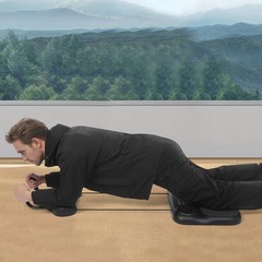Multifunctional Abdominal Pilates Board for Home Workout Equipment With 8 Wheels