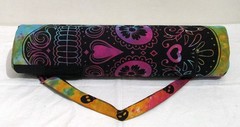 Indian Multi Flower Yoga Mat Carrier Bag Mandala Large Bag With Shoulder Strap