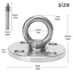 F.Life Ceiling Mount Hooks – Hold Up To 1100 Lbsyoga Starter Set – Suitable For
