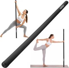 Yoga Stick, Upgraded 5Ft Sturdy Steel Mobility Stick, Adjustable Exercise Equipm