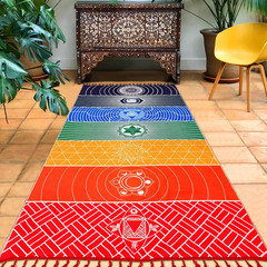 Mexican Yoga Mat Beach Picnic Blanket Chakra Meditation Mat Yoga Rug Sunscreen S
