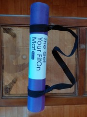 Get Your FitOn Non-Slip Foam 3.5mm Purple Yoga Mat with Carry Strap