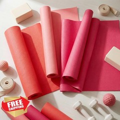 Amylove 12 yoga mats bulk red rose pink 68″