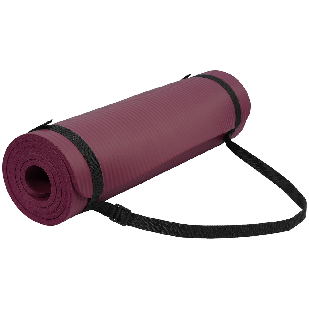 Extra Thick 1/2″ Yoga Mat – 71″X24″ Non-Slip Exercise Mat with Carrying Strap, H