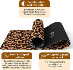 Extra Thick Yoga Mat 6Mm，Pilates Mat Thick – Non-Slip Exercise Mat for HIIT, Pil