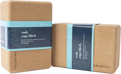 Cork Yoga Block 2 Pack for Pilates, 4” or 3” Non-Slip & High Density Blocks fo
