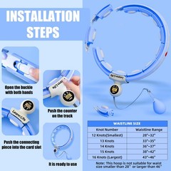 U5-16 Knots 28”- 46”Counter, Waist Trimmer & Wash Bag, Upgraded Quiet Smart W…