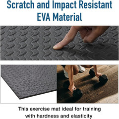 Japard Large Workout Exercise Mat 7′ X 3′, Extra Wide Pilates Mat 7Mm Thick EVA