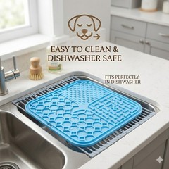Premium Silicone Dog Lick Mat Slow Feeder for Anxiety Relief & Bath Distraction