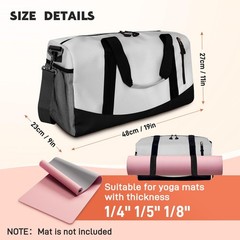 Yoga Mat Bag Gym Workout Pilates Tote With Water Bottle Wet Dry Pocket