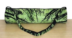 Indian Green Forest Yoga Mat Carrier Bag Mandala Large Bag With Shoulder Strap
