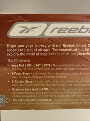 NEW Reebok Yoga Kit Mat – (1/8” X 24” X 68”) Foam Block 6’ Cotton Strap + CD