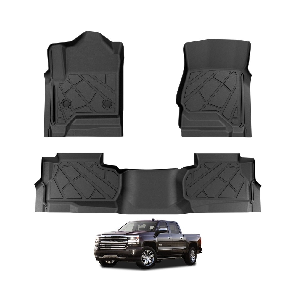 KARPAL Floor Mats for 2014-2019 Chevy Silverado/GMC Sierra 1500(19 LD Only), …
