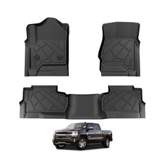 KARPAL Floor Mats for 2014-2019 Chevy Silverado/GMC Sierra 1500(19 LD Only), …