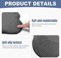 Yoga Knee Pads 2 Pack, Foam Kneeling Cushions – Non-Slip Pilates Knee Pad