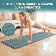 Non-Slip Cotton Yoga Mat – Washable & Foldable for Indoor/Outdoor Fitness