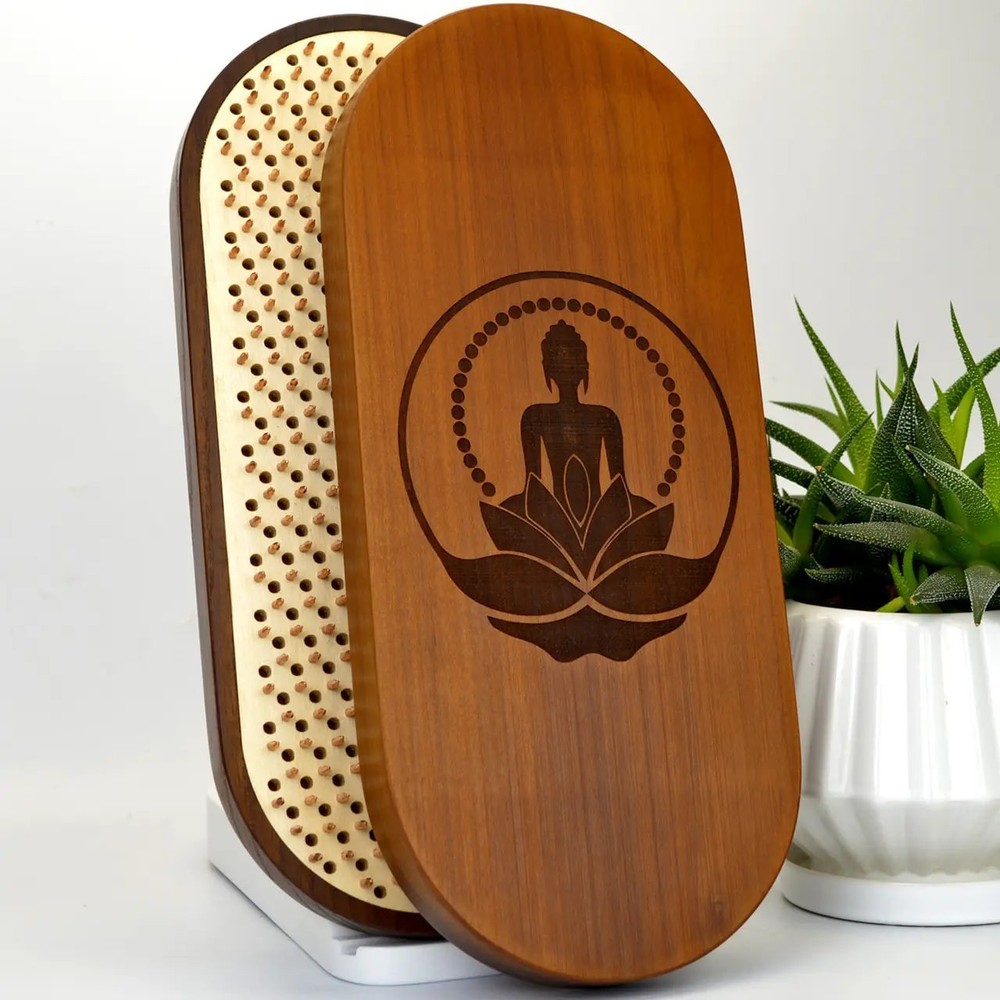 Dynamic Sadhu Board “Lotus” with Thermal Ash Copper Nails 10 mm/0.4 inch