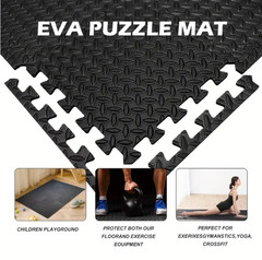 Yoga Mat Fitness Foam Floor Tile Protection Pad 16 pcs Luxury Premium Non Slip