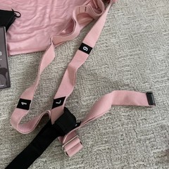 After 20 Yoga Hammock Swing Sling Trapeze Pink w Instructions Carry Bag