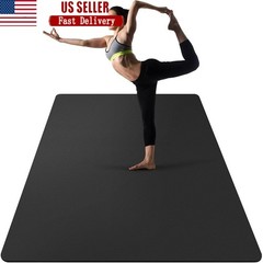 Reversible Yoga Mat Non-Slip Thick Cushioning Pilates Stretching Workouts New