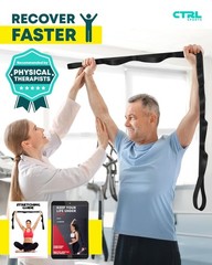 Stretching Strap Non Elastic Yoga Strap with Loops – Stretching Band for Phys…